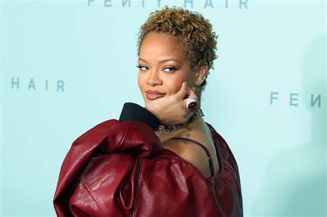 Rihanna launches Fenty Hair in LA showcasing her natural curls